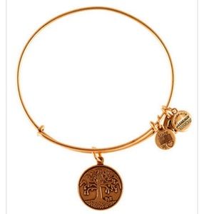 Alex and Ani Tree of Life Charm Bangle Bracelet, Gold